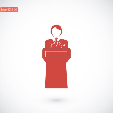  Hoparlör standlar podyum arkasında