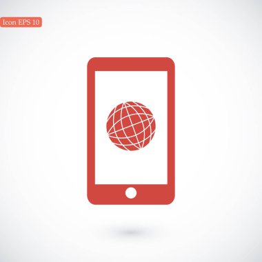 Akıllı Telefon Düz Simgesi