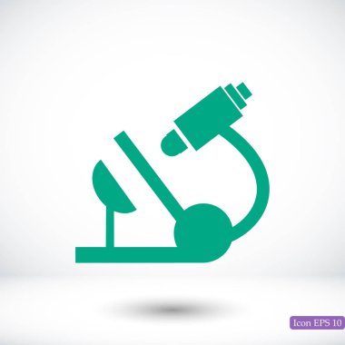 Mikroskop basit simgesi