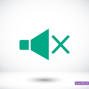 düz hoparlör simgesi