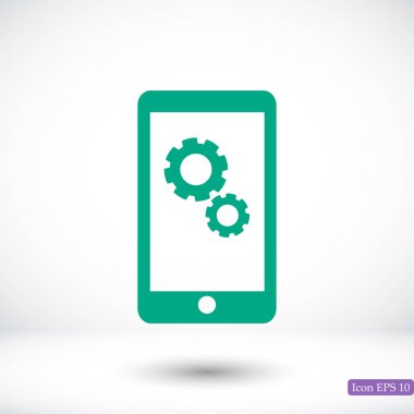 Akıllı Telefon Düz Simgesi