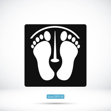 İnsan ayak izleri simgesi