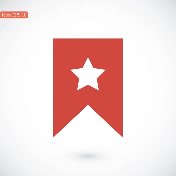 Csillagos zászló ikonra — Stock Vector