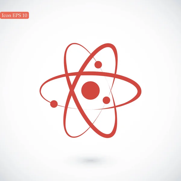 Atom aláírás ikonra — Stock Vector