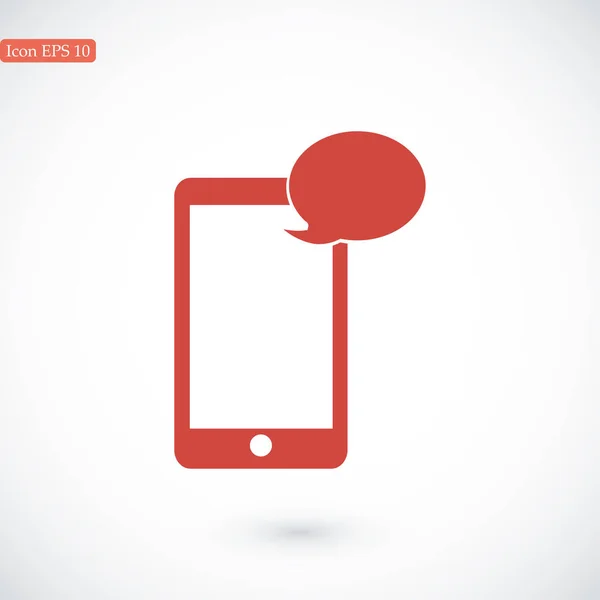 Telefon komórkowy sms ikona — Wektor stockowy