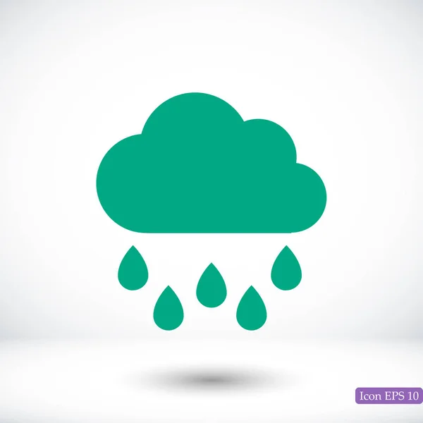 Yağmurlu hava simgesi — Stok Vektör