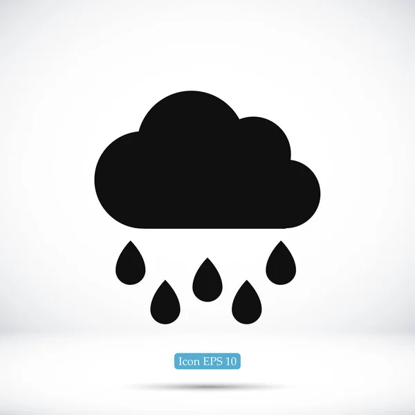 Regenwetter-Ikone — Stockvektor