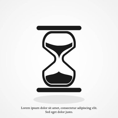 kum saati düz simgesi