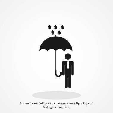 Download Man With Umbrella Free Vector Eps Cdr Ai Svg Vector Illustration Graphic Art