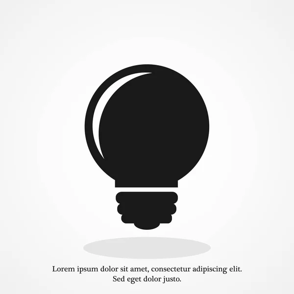 Light bulb icon — Stock Vector