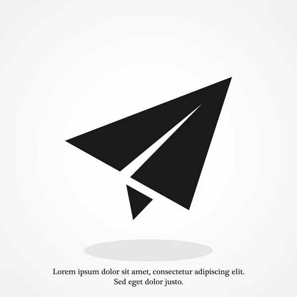 Plane icon, illustration — Stock Vector