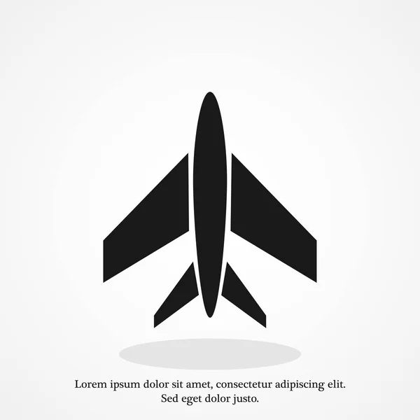 Plane icon, illustration — Stock Vector
