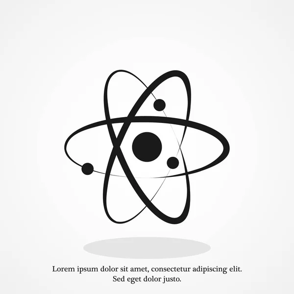 Signo de átomo icono — Archivo Imágenes Vectoriales