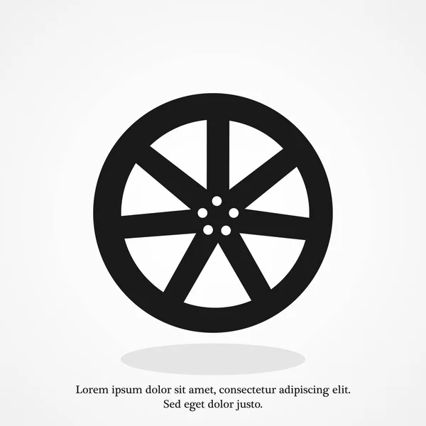 Wheel icon, illustration — Stock Vector
