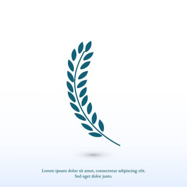 Buğday düz simgesi