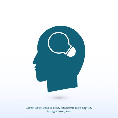 Yaratıcı fikirler ampul kavramı simgesi