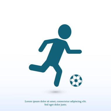 Raster sürüm. Futbol, Futbol oyuncular siluetleri