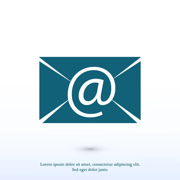 E-Mail-Nachricht flaches Symbol — Stockvektor