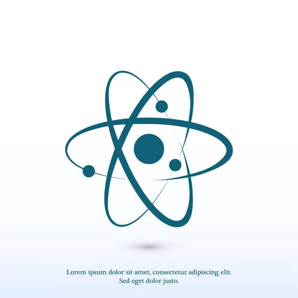 Atom sign icon — Stock Vector