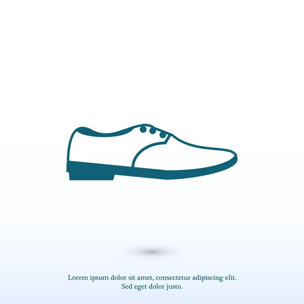 Ayakkabı düz simgesi — Stok Vektör