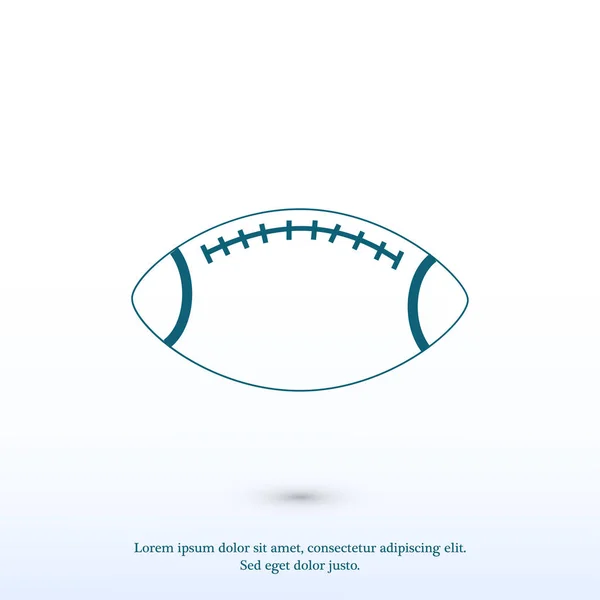 Rugby symboolpictogram — Stockvector