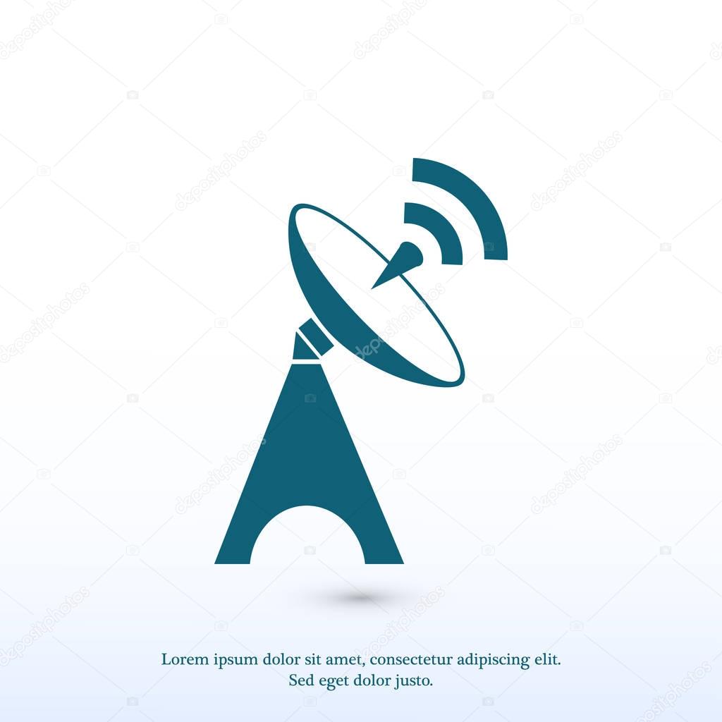 Satellite antenna icon