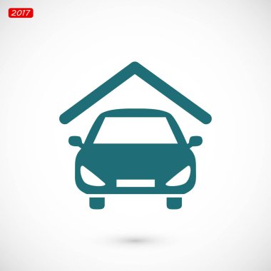 Araba simgesi silüeti