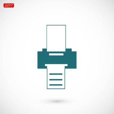 Yazıcı kağıt simgesi ile 