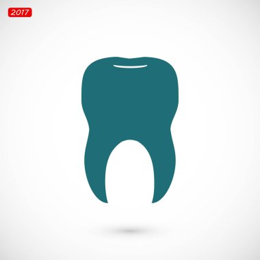 Diş simgesi silüeti