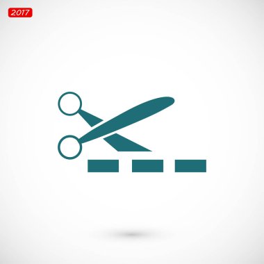 Makas basit web simgesi