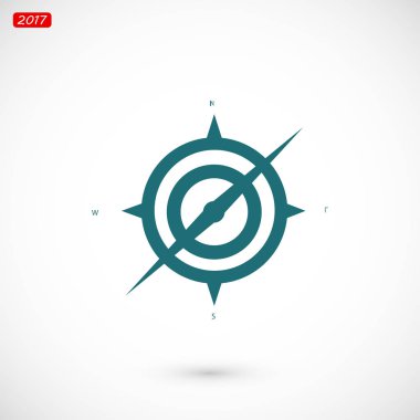 Pusula web simgesi ile Rüzgar gülü