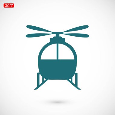 Helikopter basit simgesi