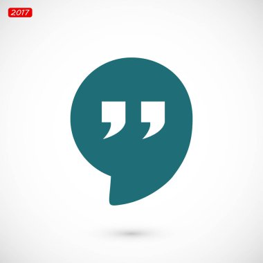 Tırnak içinde balonu simgesinin