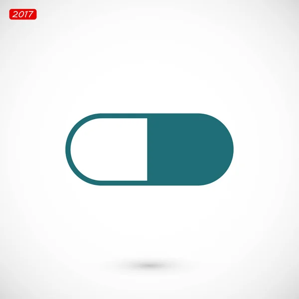 Icône de capsule médicale — Image vectorielle