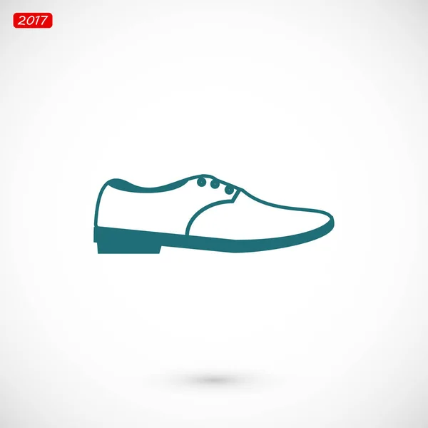 Icône de chaussure masculine — Image vectorielle