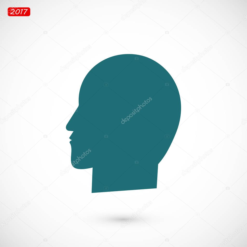 silhouette of head icon