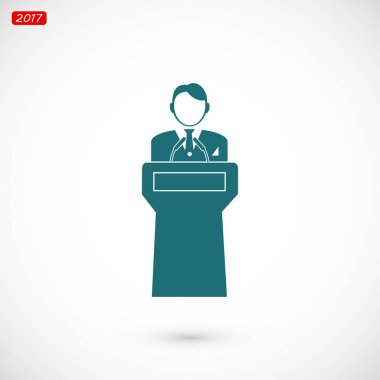  Hoparlör standlar podyum arkasında