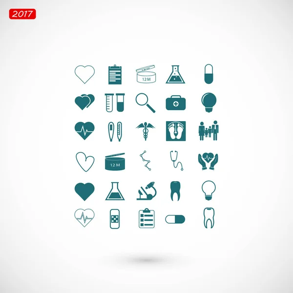 Medical icons set — Stock Vector