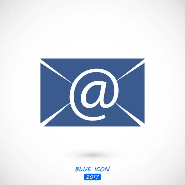 E- posta iletisi düz simgesi — Stok Vektör