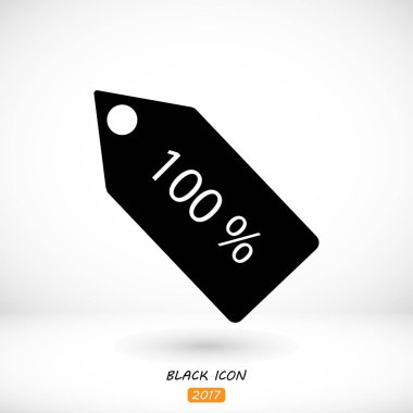 % 100 bir ses etiketi simgesi