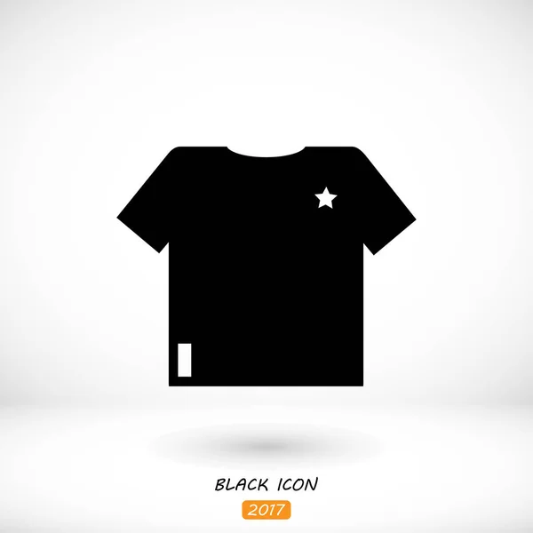 Camiseta en blanco Icono — Vector de stock