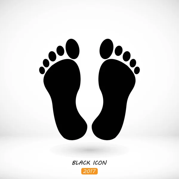 人間の足のアイコン — ストックベクタ