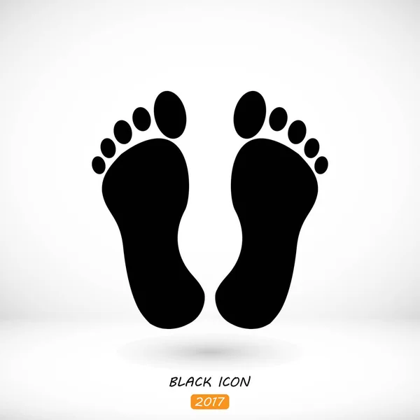 Human feet icon — Stock Vector