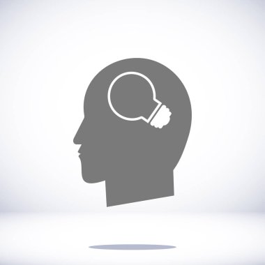 Yaratıcı fikirler ampul kavramı simgesi