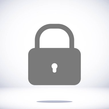 düz kilit simgesi
