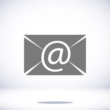 e- posta iletisi düz simgesi