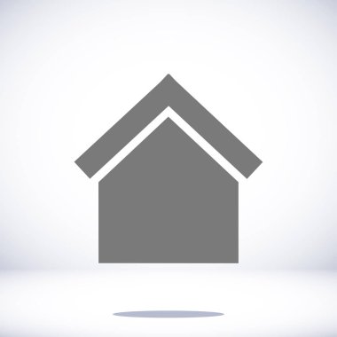 Ev düz simgesi