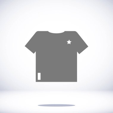 Tişört Düz Simgesi