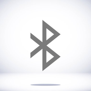 Bluetooth düz simgesi