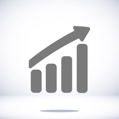 Grafik düz simgesi